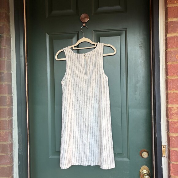 A New Day Casual Dress - White and Black Stripes - Size Small - Picture 2 of 3